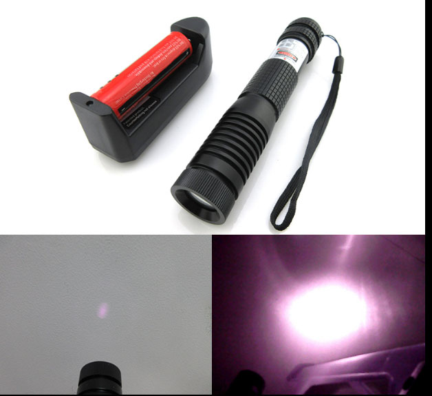 808nm 5mW Infrared Focusable Dot Laser Pointer 18650 IR Flashlight Torch 