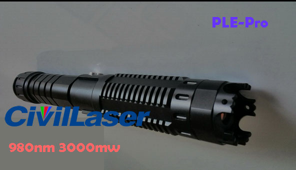 980nm 3W 3000mw Infrared Laser Pointer invisible laser beam - Click Image to Close