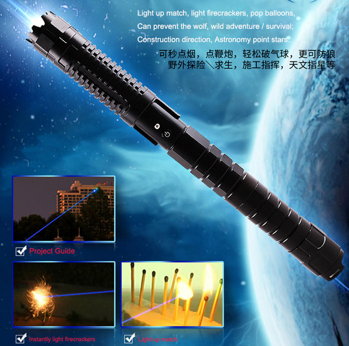 World Most Powerful Blue Laser Pointer 445nm 5000mW Focusable - Click Image to Close