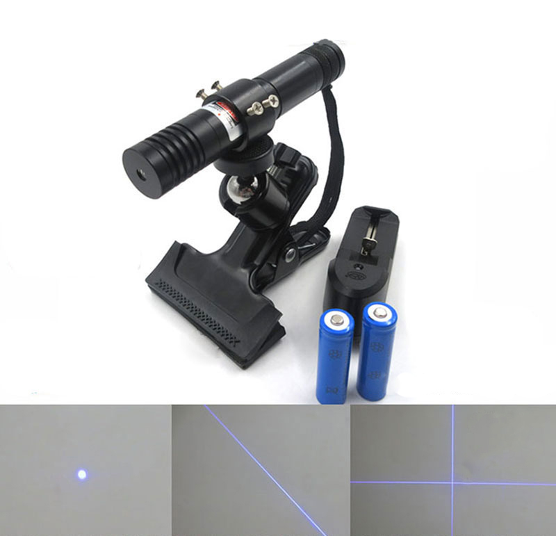 Upgrade version 450nm 500mw 1.6W portable blue laser module Dot/Line/Crosshair